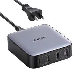 Cargador de Escritorio de 100W | 4 Puertos de Carga Rápida | 3 USB-C | 1 USB-A | Tecnología GaN II +SIC | Power Delivery 3.0 | Quick Charge 4.0 | Chip Confiable y Carga Inteligente | Optimiza la Experiencia de Carga