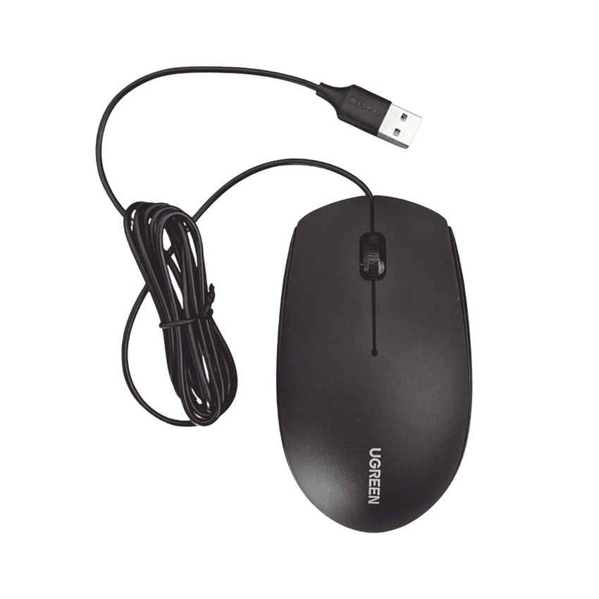 Mouse Óptico USB | Cable USB de 1.5 metros | 3 Botones | 1200DPI | Diseño Ergonómico | Silencioso | Color Negro | Windows / MacOS / Linux / Chrome y otros | También Compatible con  DVR / NVR.