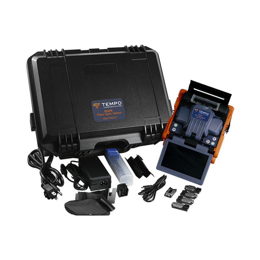 Fusionadora de Fibra Óptica de Alineación Activa por Revestimiento con 4 Motores con Pérdida Típica (SM); 0.02 dB (MM); 0.04 dB) con Pantalla Touch / Capacitación Básica Virtual Gratuita