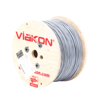 Cable 2 x 18 AWG / Blindado / 305 Metros (1000 Pies) / Riser / UL / Color Gris / Hecho en M�xico