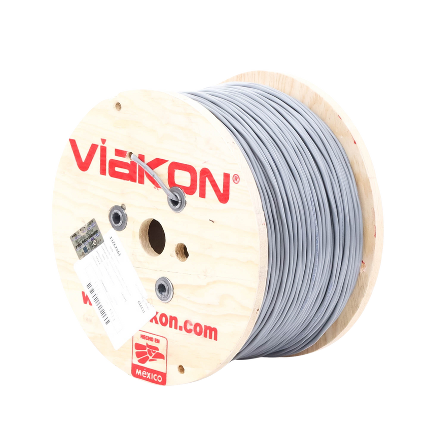 Cable 2 x 18 AWG / Blindado / 305 Metros (1000 Pies) / Riser / UL / Color Gris / Hecho en M�xico