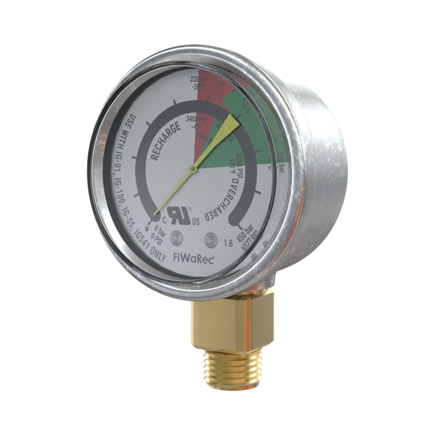 Manómetro de Contacto  Argón/Nitrógeno | 2901 PSI (200 bar) N.C  Baja presión