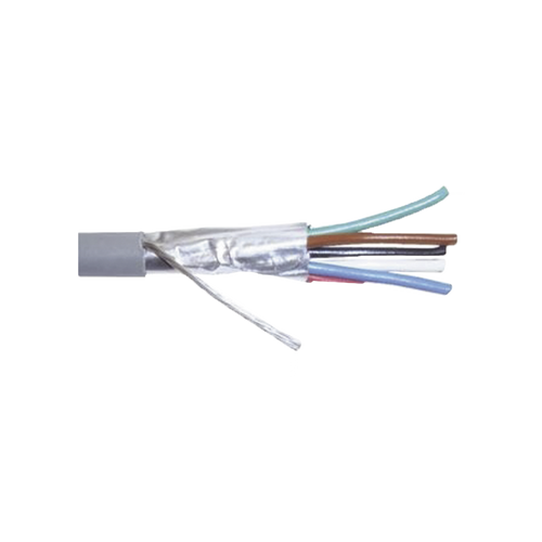 Cable Calibre 22, CMR, 6 Conductores, Blindado, 305 Metros (1000 Pies), Color Gris