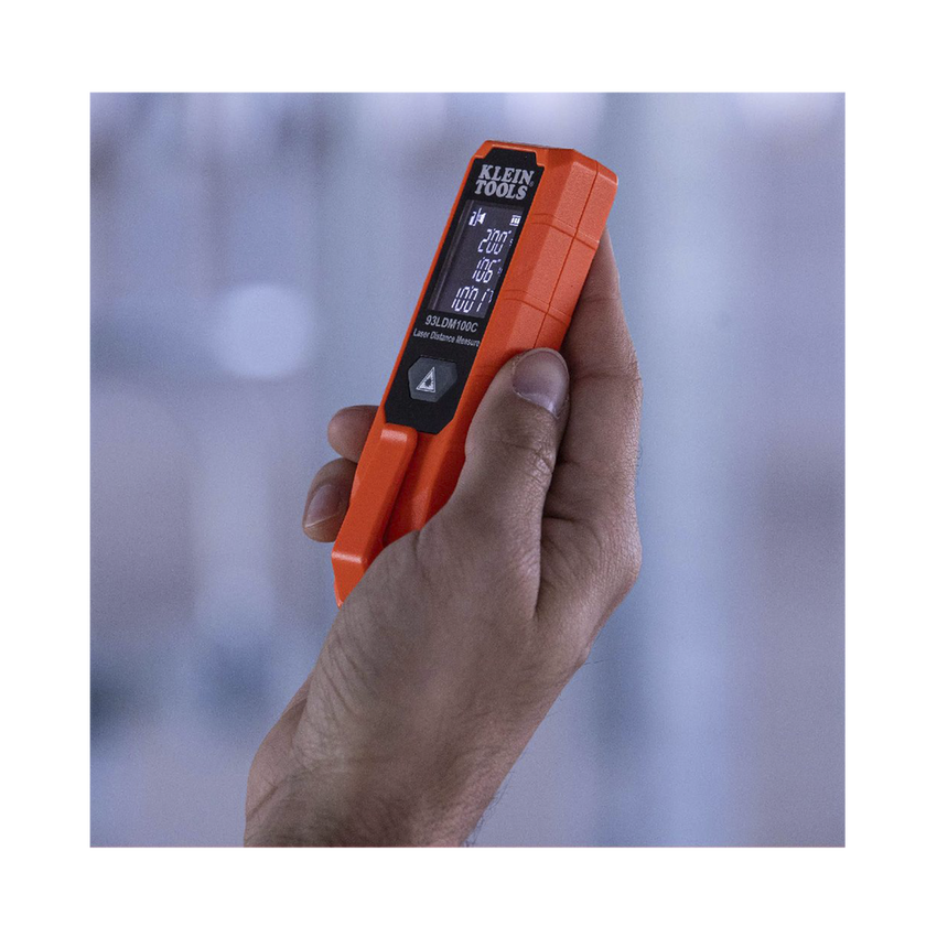 Medidor Compacto Láser de Distancias. Rango: 5.1 cm a 30.5 m / Opción cm o pulg. o Combinado /  Clip para Bolsillo.