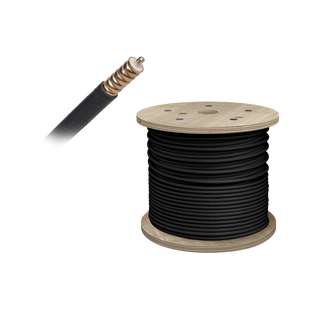 Carrete de Cable Coaxial Corrugado de Baja Perdida WILSON de 1/2. 50 Ohm de Impedancia. Carrete de 152.4 Metros (500 Pies)