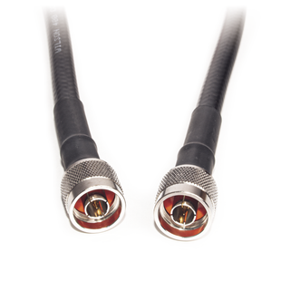 Jumper Coaxial con Cable Wilson-400 | Conector N Macho en los extremos | 60 centimetros de longitud.