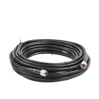 Jumper Coaxial de 50 Ohm con Cable Wilson-400 | Conector N Macho en los Extremos | 15.24 Metros (50 Pies) de Longitud.