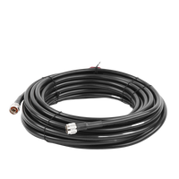 Jumper Coaxial de 50 Ohm con Cable Wilson-400 | Conector N Macho en los Extremos | 15.24 Metros (50 Pies) de Longitud.