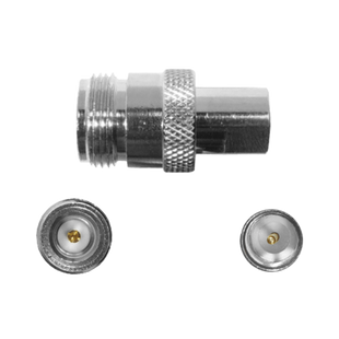 Adaptador en linea de conector N Hembra a FME Macho.