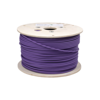 Bobina de Cable Blindado F/UTP de 4 Pares, Z-MAX, Cat6A, Soporte de Aplicaciones 10GBase-T, LS0H (Libre de Gases Toxicos), Color Violeta, 305 Metros (1000 Pies)