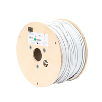 Bobina de Cable Blindado F/UTP de 4 Pares, Z-MAX, Cat6A, Soporte de Aplicaciones 10GBase-T, CM, Color Blanco, 305 Metros (1000 Pies)