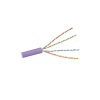 Bobina de Cable U/UTP de 4 Pares, Z-MAX, Cat6A, Soporte de Aplicaciones 10GBase-T, LS0H, Color Violeta, 305 Metros (1000 Pies)