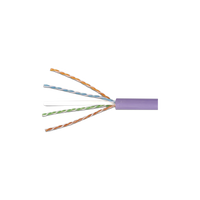 Bobina de Cable UTP Reelex, de 4 Pares, Alto Desempeño Cat6, LS0H (Bajo Humo, Cero Halógenos), Color Violeta, 23 AWG, 305 Metros (1000 Pies)