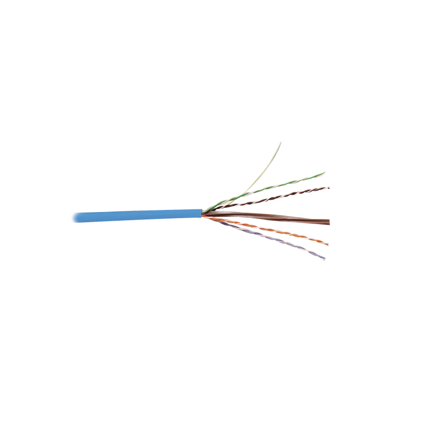 Bobina de Cable UTP Reelex, de 4 Pares, Alto Desempeño en Cat6 (350 MHz), PVC (CM), Color Azul, 24 AWG, 305 Metros (1000 Pies)