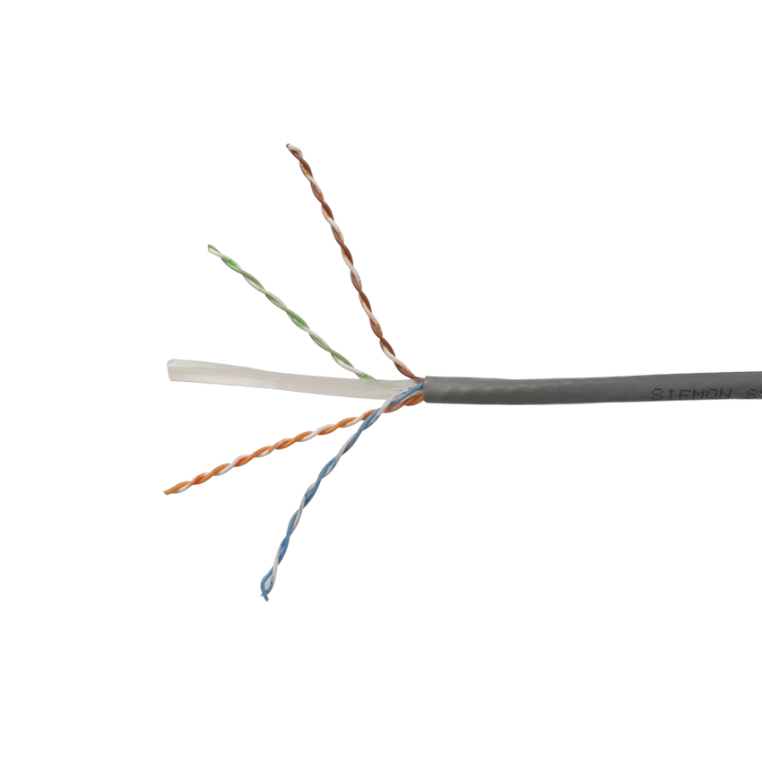 Bobina de Cable UTP Reelex, de 4 Pares, Desempeño Cat6, PVC (CM), Color Gris, 24 AWG, 305 Metros (1000 Pies)