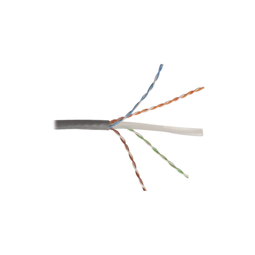 Bobina de Cable UTP Reelex, de 4 Pares, Alto Desempeño Cat6, PVC (CM), Color Gris, 23 AWG, 305 Metros (1000 Pies)