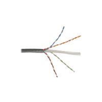 Bobina de Cable UTP Cat6, 23 AWG de 4 Pares, Alto Desempeño, PVC (CMR), 305 Metros (1000 Pies) Reelex (Color: Gris)