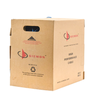 Bobina de Cable UTP Cat6, 23 AWG de 4 Pares, Alto Desempeño, PVC (CMR), 305 Metros (1000 Pies) Reelex (Color: Azul)