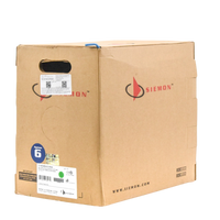 Bobina de Cable UTP Cat6, 23 AWG de 4 Pares, Alto Desempeño, PVC (CMR), 305 Metros (1000 Pies) Reelex (Color: Azul)