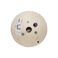 Bobina de Cable Blindado S/FTP de 4 Pares, Cat7A, Inmune a Ruido e Interferencias, LS0H (Bajo Humo, Cero Halógenos), Color Violeta, 305 Metros (1000 Pies)