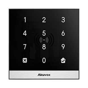 Teclado de Control de Acceso Inteligente / Administración 100% en la Nube / Interfaz WEB / POE / Lector Prox 125 kHz / MIFARE 13.56MHz / NFC / APP Smart Plus / Control de 1 Puerta / PIN Para Visitas / IP65