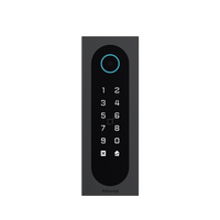Control de Acceso Slim Akuvox A08S / Aluminio y Vidrio Templado / IP65 & IK09 / Capacidad para 20,000 Tarjetas / Métodos de Acceso Multi (QR, Bluetooth, PIN, RFID) / Soporta Wiegand / 1 Salida de Relay