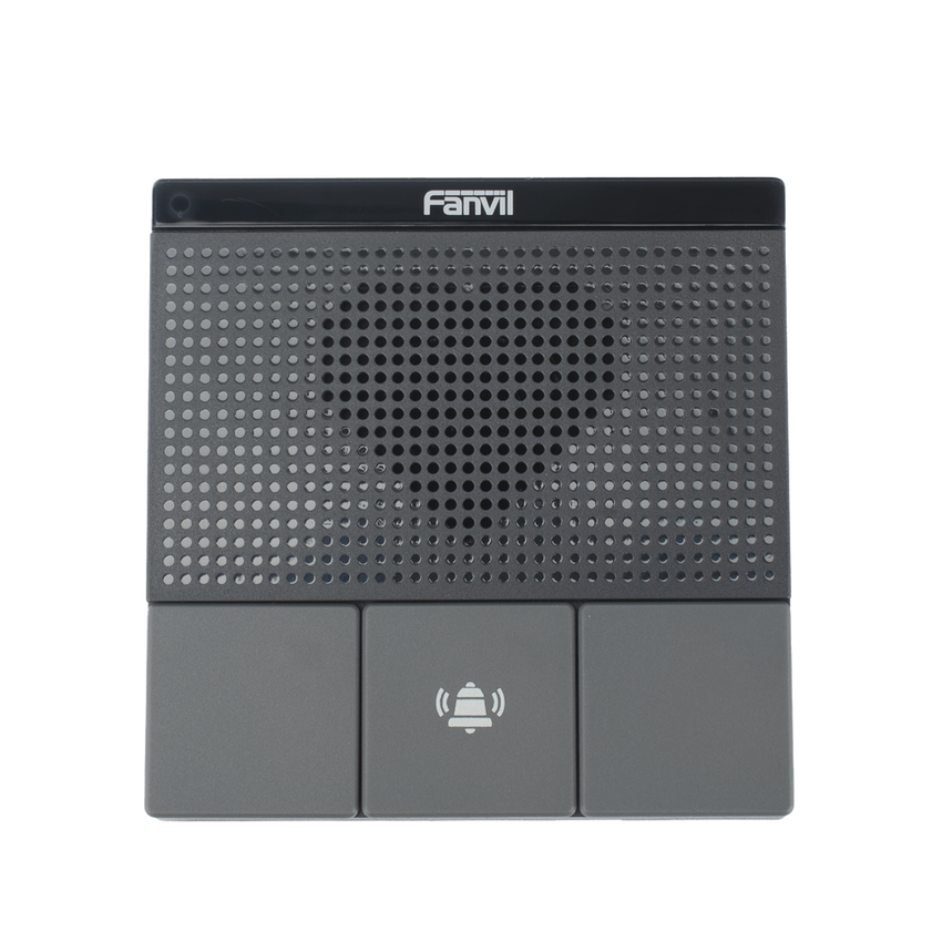 Mini Intercomunicador Wi-Fi para hotelería, hospitales, con diseño elegante, PoE, 3 botones, 1 relevador integrado de salida y entrada.