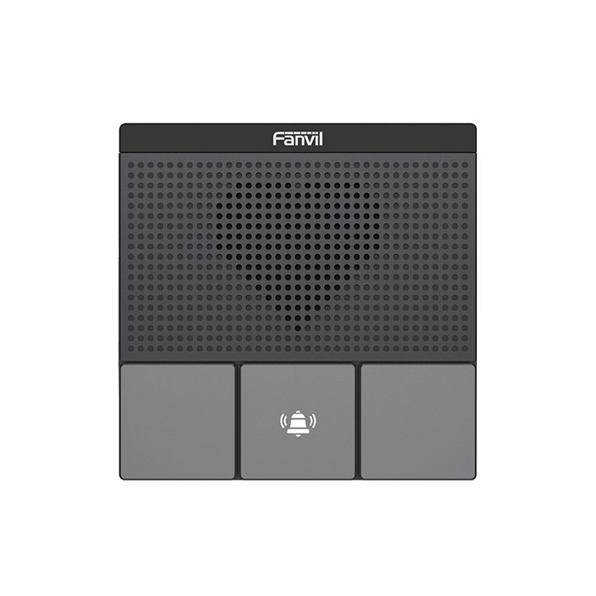 Mini Intercomunicador Wi-Fi para hotelería, hospitales, con diseño elegante, PoE, 3 botones, 1 relevador integrado de salida y entrada.