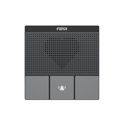 Mini Intercomunicador Wi-Fi para hotelería, hospitales, con diseño elegante, PoE, 3 botones, 1 relevador integrado de salida y entrada.