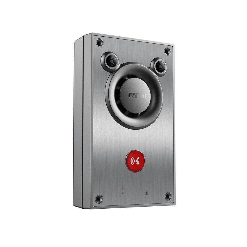 Intercomunicador IP de Emergencia / Altavoz 10W / 2 Líneas SIP / IP66 e IK10 Anti-vandálico / PoE 802.3af / Doble Micrófono con Reducción de Ruido / -40°C a 70°C