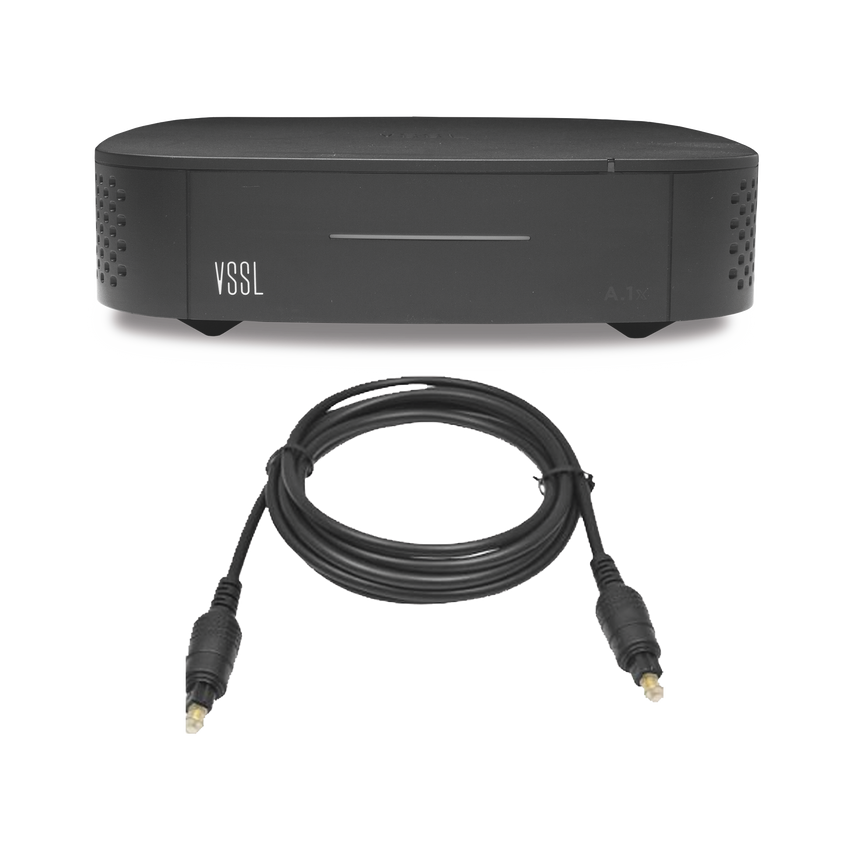 Amplificador una Zona de 2 Canales, 50 W por Canal, Con Cable TOSLINK Incluido, Transmisión por Chromecast, AirPlay, Alexa Cast, Spotify Connect