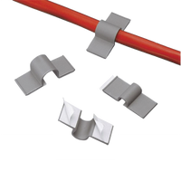 Clip adhesivo 12,7 mm, gris claro