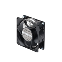 Ventilador Axial Compacto, de 4 Pulgadas, 49 CFM, 115 Vca, De Acero, Color Negro