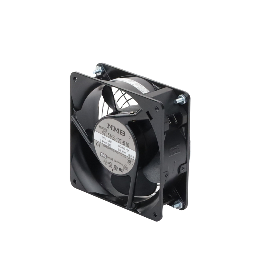 Ventilador Axial Compacto, de 4 Pulgadas, 49 CFM, 115 Vca, De Acero, Color Negro