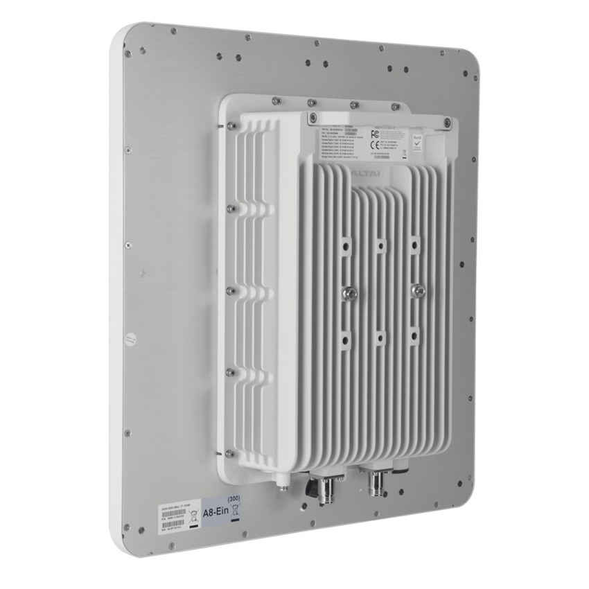 Punto de Acceso WiFi, PTP y PTMP Doble Banda Simultanea, Ideal Para Industria 4.0, Hasta 1.7 Km de Cobertura WiFi, Antena Sectorial MIMO 8x8 Integrada de 100° de Apertura en 2.4 GHz, MIMO 2x2 Conectorizado en 5 GHz.