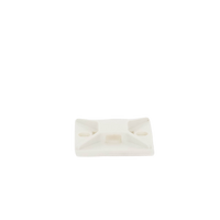 Montaje-Sujetador Para Cable de 4 Vías, con Adhesivo, 25.4 x 25.4mm (1in x 1in), Color Blanco, Uso en Interior, 1 pieza
