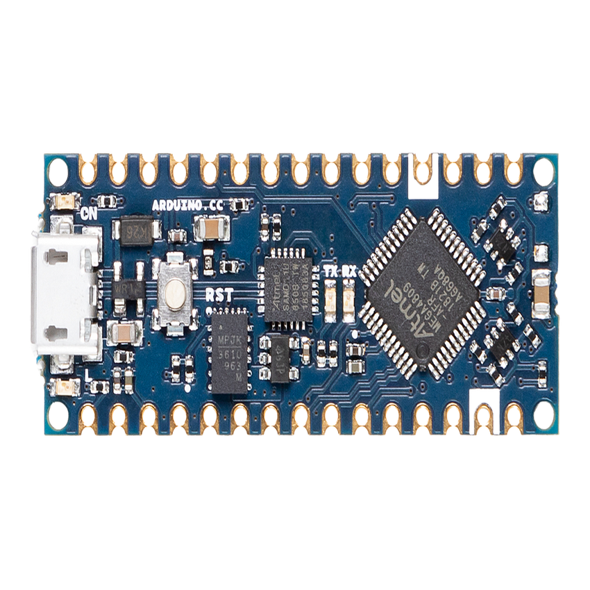 Placa de Desarrollo Arduino® Nano Every / Microcontrolador ATmega4809 AVR 20 MHz / USB-Serial Bridge ATSAMD11D14A / 48 KB Flash / 6 KB SRAM / Compatible 5V / Montaje DIP o SMT