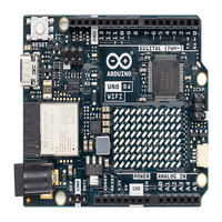 Placa de Desarrollo Arduino UNO R4 WiFi / Microcontrolador 32-bit RA4M1 Arm Cortex-M4 48 MHz / ESP32-S3 WiFi 4 y Bluetooth 5 / 256 kB Flash + 32 kB SRAM / Matriz LED 12x8 / DAC 12-bit / Compatibilidad Shields UNO