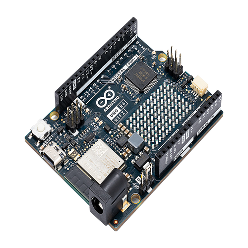 Placa de Desarrollo Arduino UNO R4 WiFi / Microcontrolador 32-bit RA4M1 Arm Cortex-M4 48 MHz / ESP32-S3 WiFi 4 y Bluetooth 5 / 256 kB Flash + 32 kB SRAM / Matriz LED 12x8 / DAC 12-bit / Compatibilidad Shields UNO