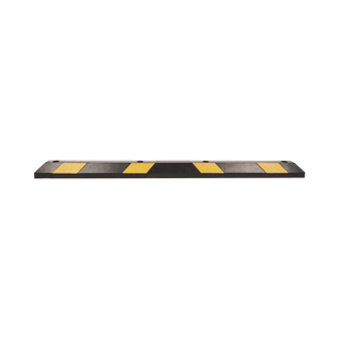 Tope Vehicular P / Estacionamiento / 183cm / Color Negro-Amarillo / 8 Franjas Reflejantes.
