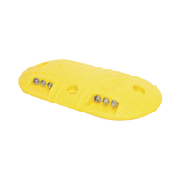 Boya D / Plastico Duradero / Amarilla / 4 Orificios / LEDS REFLEJANTES / 20 Toneladas.