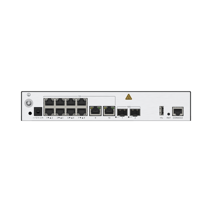 Controladora de Puntos de Acceso / 10 puertos 10/100/1000 Mbps / 2 puertos 10GE SFP+ / Hotspot 2.0 / Roaming Capa 2 y 3 / Rendimiento 10 Gbps / Soporta 256 APs / Hasta 2048 Clientes