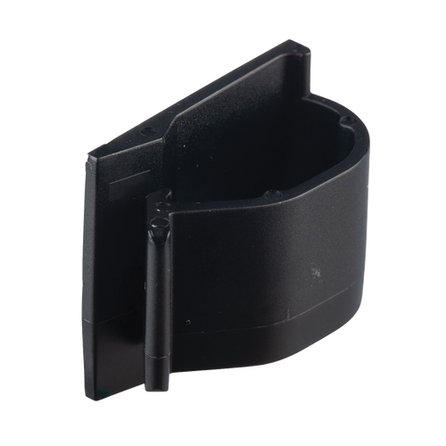 Clip de Nylon 6.6 con Adhesivo, Para Cables de Hasta 15.8 mm de Diámetro, Uso Interior/Exterior, Color Negro, Paquete de 100pz