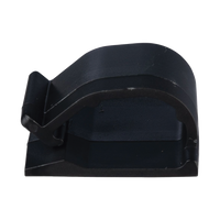 Clip de Nylon 6.6 con Adhesivo, Para Cables de Hasta 15.8 mm de Diámetro, Uso Interior/Exterior, Color Negro, Paquete de 100pz
