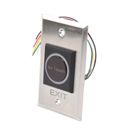 Botón de Salida sin Contacto con Control Remoto / Iluminación LED / Distancia de Detección Touch Ajustable