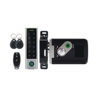 Kit de Cerradura Inteligente / Incluye Teclado y Control Remoto / Soporta Huella, Tarjeta y Contraseña / Teclado Metálico IP65