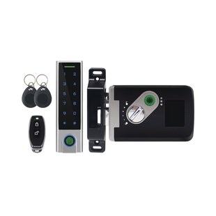 Kit de Cerradura Inteligente / Incluye Teclado y Control Remoto / Soporta Huella, Tarjeta y Contraseña / Teclado Metálico IP65