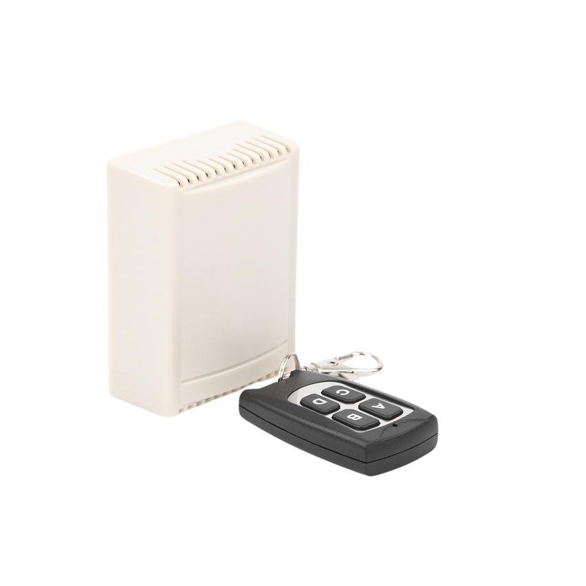 Receptor con Control Remoto de 4 Canales / Soporta 40 Transmisores