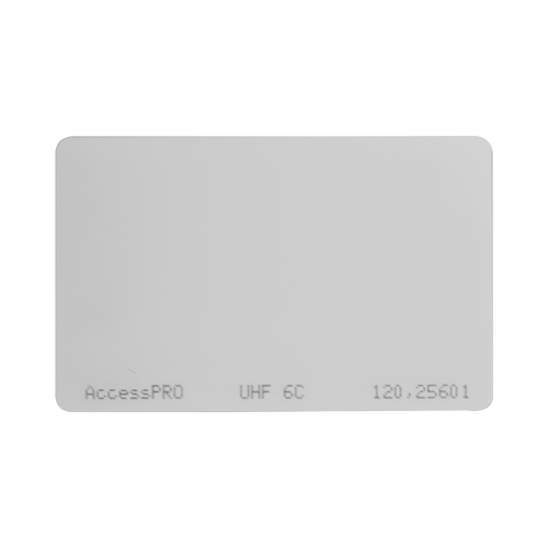 Tag UHF tipo Tarjeta para lectoras de largo alcance 900 MHZ / EPC GEN 2 / ISO 18000 6C / No imprimible / NO incluye porta tarjeta