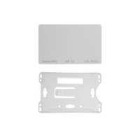 Kit de  Tag UHF tipo Tarjeta para lectoras de largo alcance 900 MHZ / EPC GEN 2 / ISO 18000 6C / No imprimible / Incluye porta tarjeta